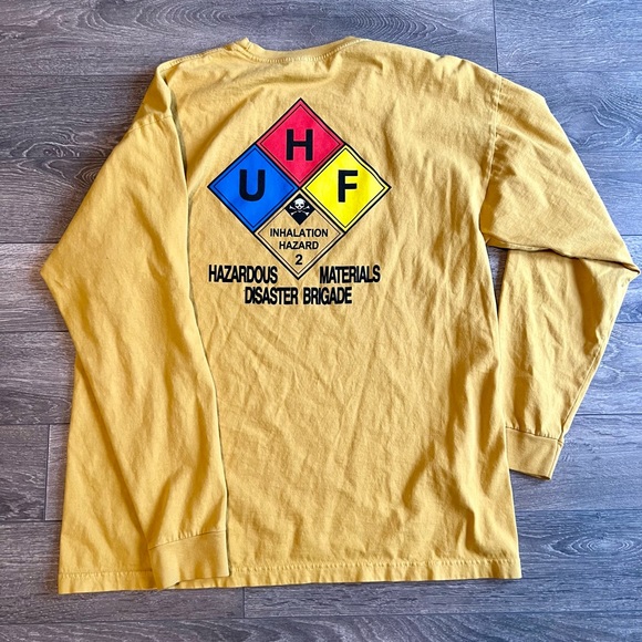 HUF Yellow long sleeve t-shirt - Picture 2 of 6